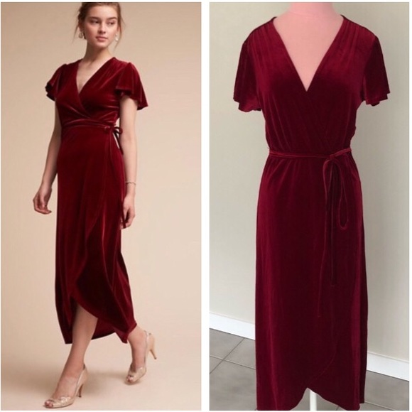 bhldn thrive velvet dress
